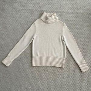 Burberry Cream Turtleneck Sweater
